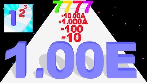 NUMBER MERGE RUN - Number Master 3D LevelUp (Infinity; Ads Clicker) Gameplay