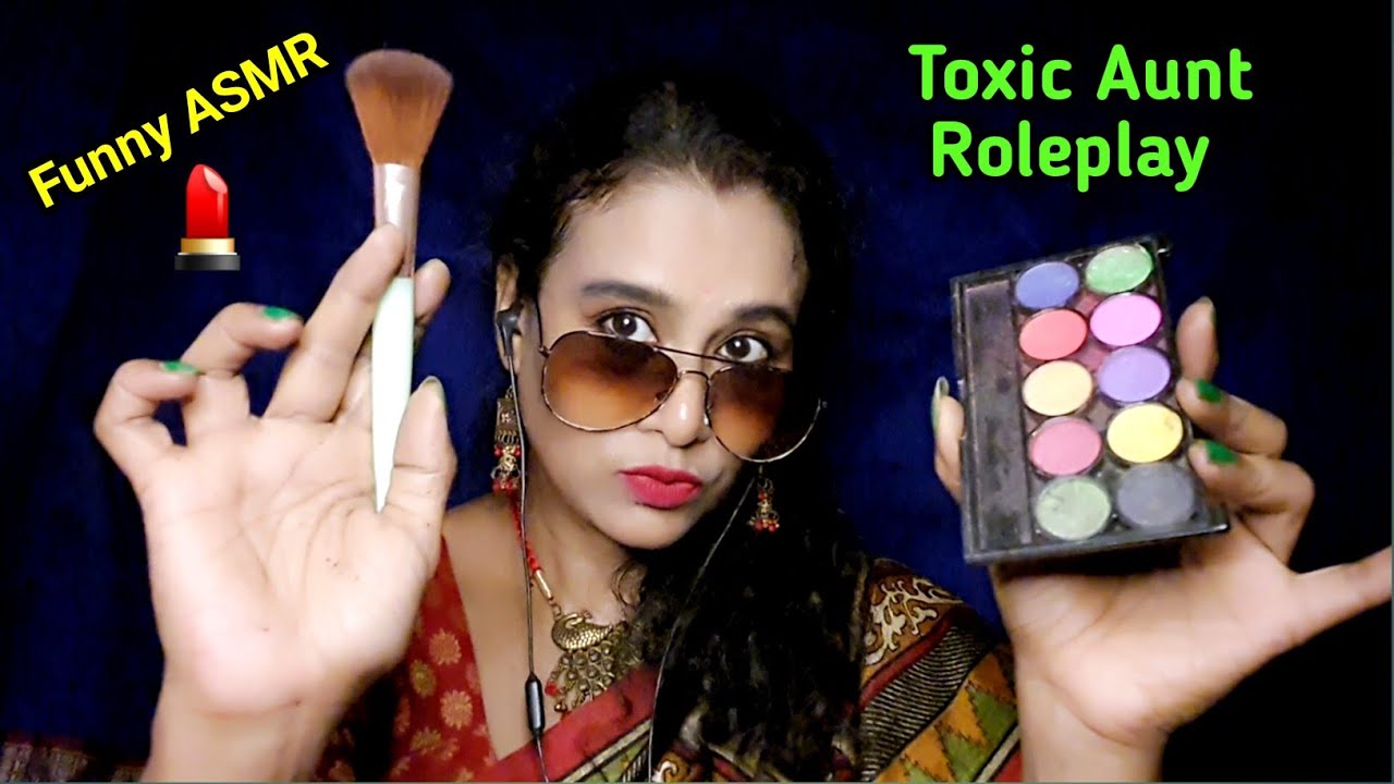 💄 ASMR Roleplay: Your Toxic Aunt Does Your Makeup | Dearly ASMR| hindi asmr
