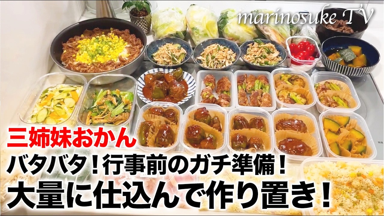【料理】平日鬼ラク!献立に困ったらこれ見て!ひたすら作り置き!一気に冷凍・冷蔵保存していく様子です!!