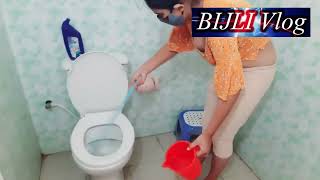 Costa Vlog Video Desi Girl Deep Bathroom Cleaning By Hand Vlogcostavlogvideotumpavlog