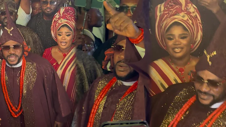 SEE HOW ODUNLADE ADEKOLA & ENIOLA AJAO MADE LOVELY ENTRANCE TO WARLORD PREMIERE TOGETHER 