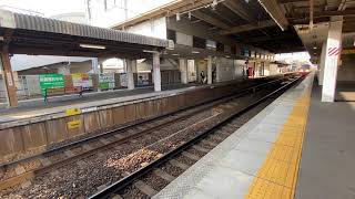 【高速通過】名鉄1200系特急豊橋行き、西春駅通過。
