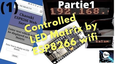Wifi controlled LED Matrix dispaly by ESP8266(1)