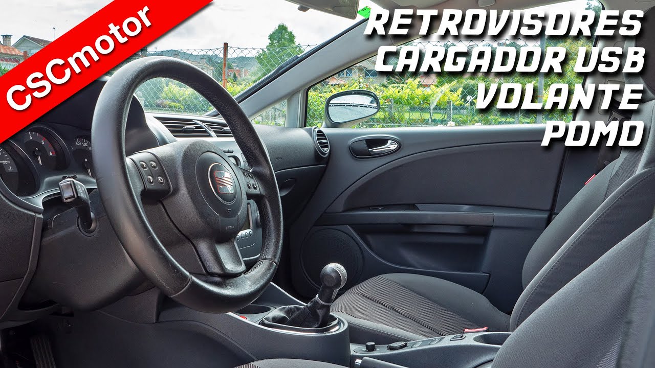 Seat Leon | Volante + Pomo + Retrovisores + Cargador USB