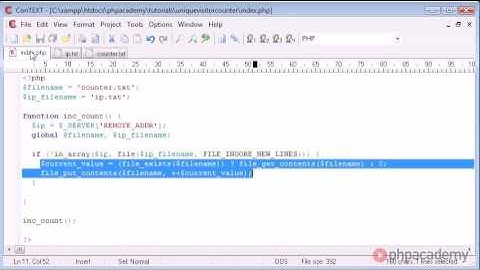 PHP Tutorials  Unique Hit Counter Part 2 2