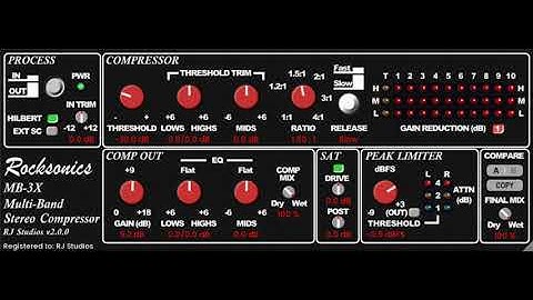 RJ Studios release MB3X Mastering Compressor v2.0.0