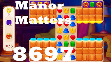 Manor Matters 8697 HD Gameplay Walkthrough | 3 match puzzle game Android | IOS | GameGo Game