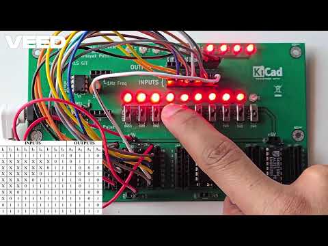 Digital Trainer Kit using Decimal to BCD Encoder Practical (IC 74147) /Electronics/Trainer Kit