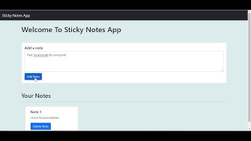 Sticky Note Apps using JavaScript