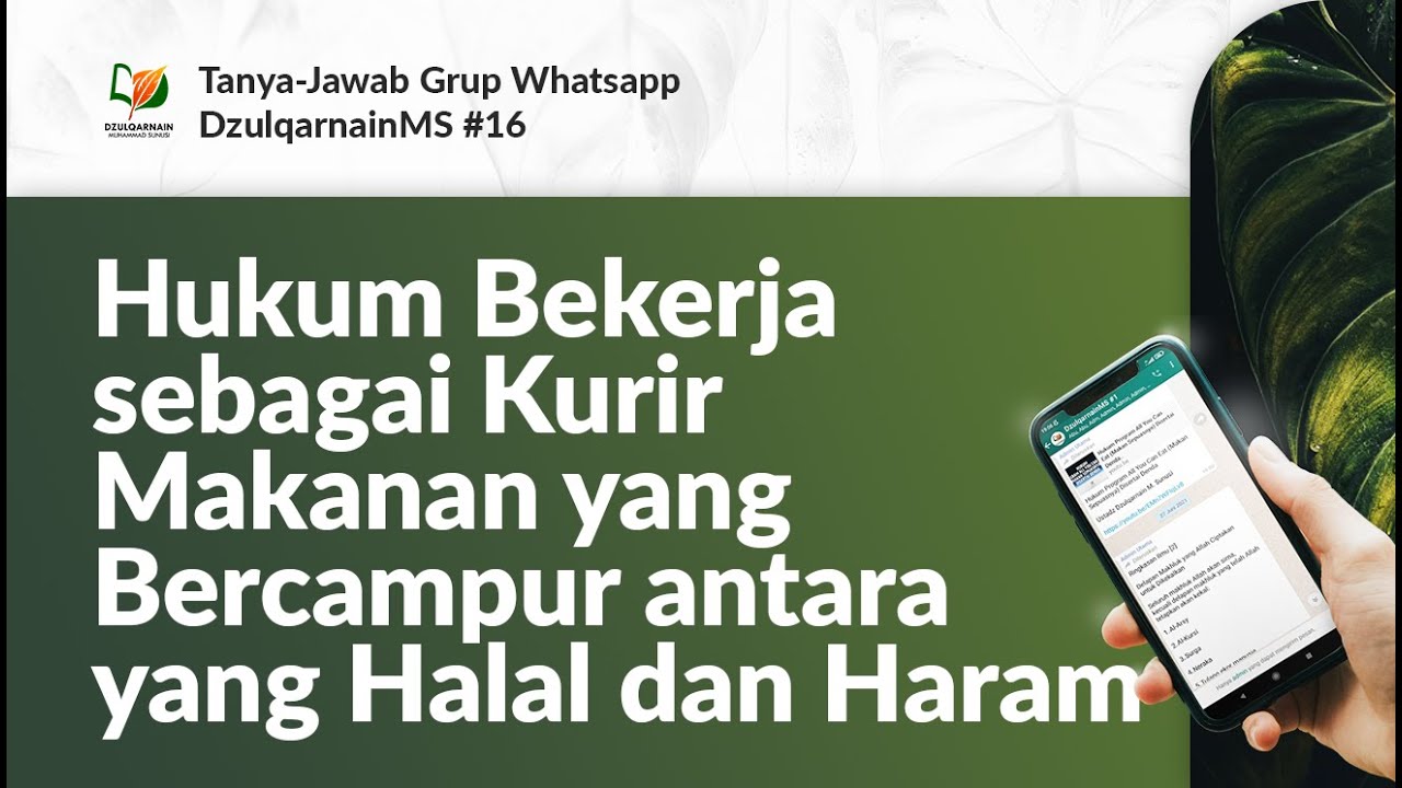 ⁣Hukum Bekerja sebagai Kurir Makanan yang Bercampur antara yang Halal dan Haram