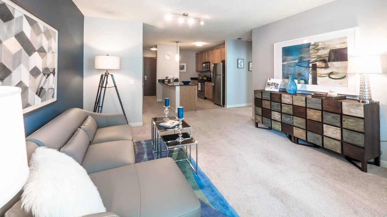 A spacious 1-bedroom model at Alta in the Fulton River District