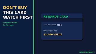 I Tested Every Major Credit Card for 30 Days