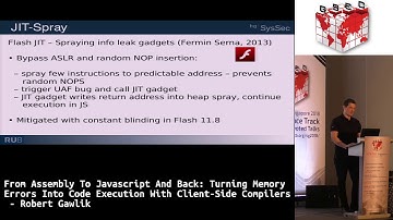 #HITBGSEC 2018 D1: Turning Memory Errors Into Code Execution With Client-Side Compilers - R. Gawlik