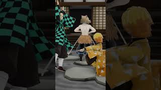 MMD - Demon Slayer  - Zinetsu & Tanjiro Trying to annoy inosuke - Klompendans