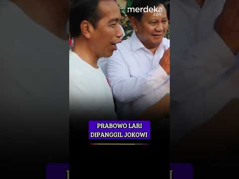 Prabowo Langsung Lari Saat Dipanggil Jokowi #besmart #merdekadotcom #viralshort #prabowosubianto
