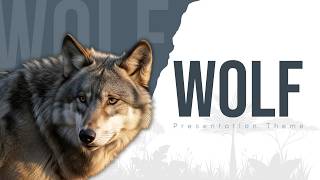 Wolf Theme Animated PowerPoint Template