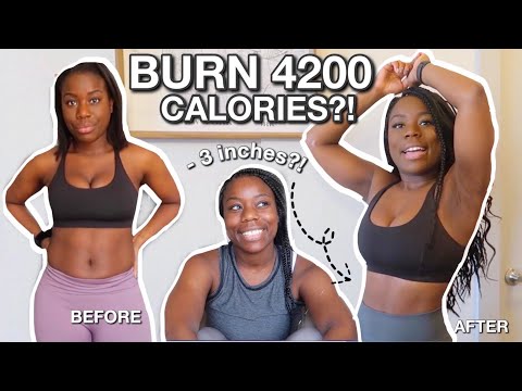 i tried the POPSUGAR 600 CALORIE workout for a WEEK | i lost 3 inches?! | *AMAZING RESULTS*