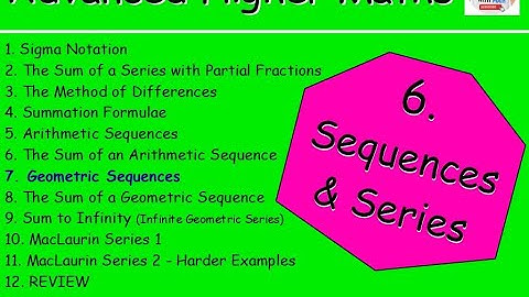 6.7 Sequences & Series 7: Geometric Sequences – Advanced Higher Maths Lessons @MrThomasMaths