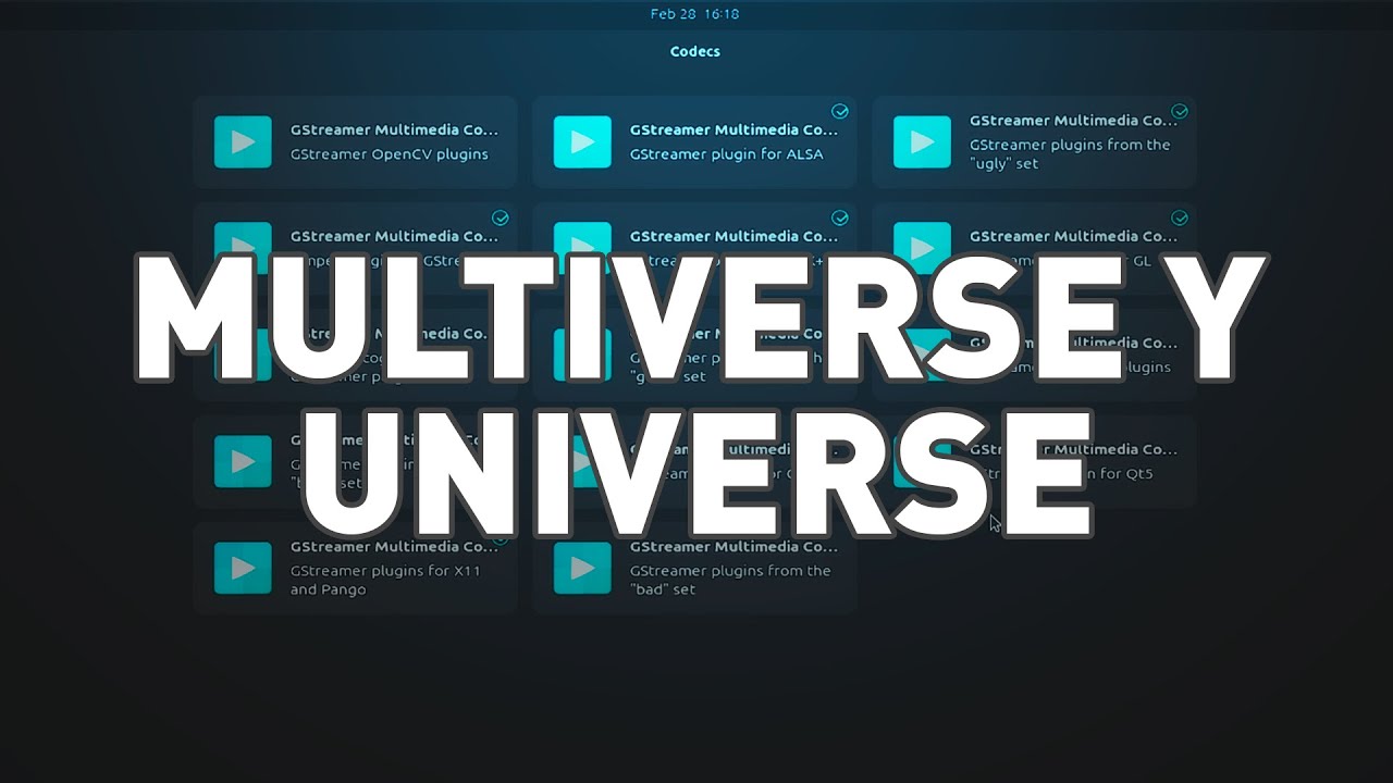 Ubuntu Multiverse Repositorios Universe Y Multiverse | Ubuntu, Derivadas - YouTube