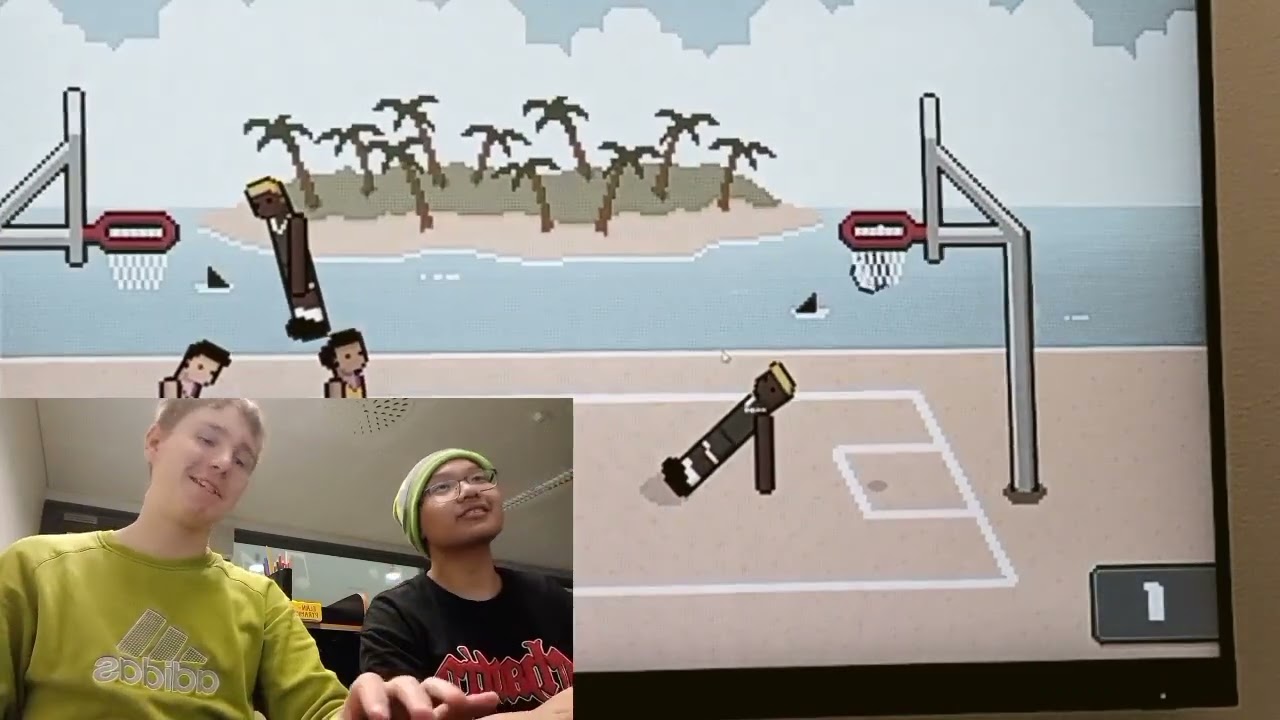 I Played Virtual Basketball Against My Friend