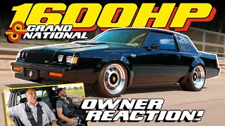 1600Hp TwinTurbo Buick Grand National V8   Owner reacts to Roadster Shop ridealong!