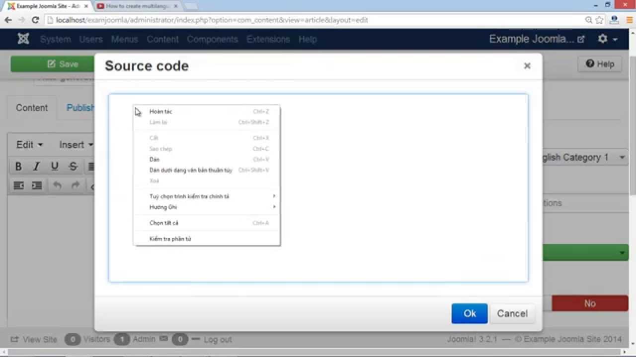 How to embed YouTube video on your Joomla Website