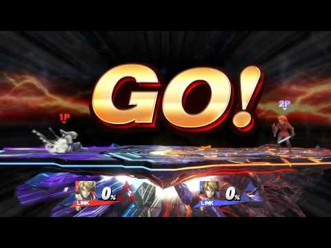 スマブラwiiu　リンクの二段ジャンプから空下の着地隙をなくすテクニック