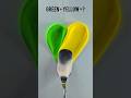 Green Yellow Color Mixing Guess The Final Color Satisfying Colormixing Mixingcolours