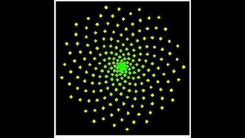 Modeling the growth of a sunflower with golden angle and Fibonacci numbers