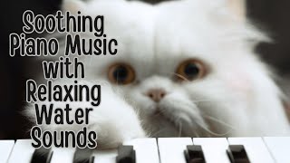 Soothing Piano Music with Relaxing Water Sounds for Ultimate Kitty Serenity