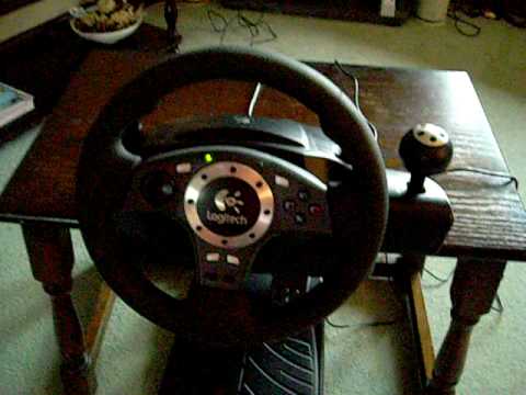 Logitech Wireless Steering Wheel E-X5D12 For PS3 W/ Dongle & Power brick  TESTED