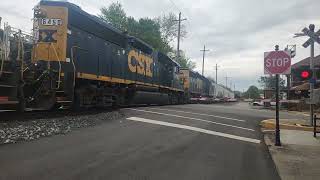 HiDef-CSX L421 with Amazing Horn Show passing through Rushville Indiana