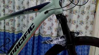 PACIFIC VIGILON 1, Merubah XC MTB menjadi Mode Hybrid, 3 x 12 speed ( upgrade 36 speed )