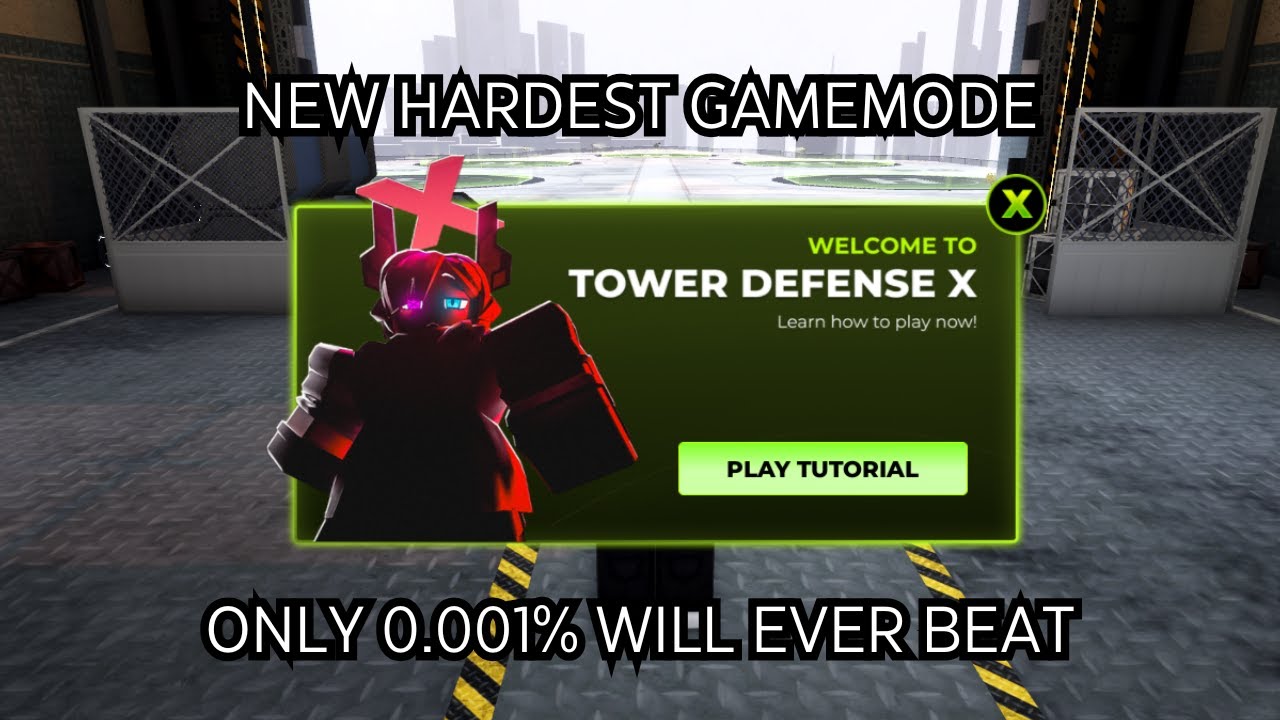 The New Hardest Gamemode In TDX! (Tutorial Mode) - YouTube