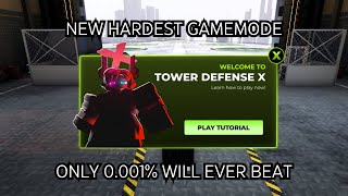 The New Hardest Gamemode In TDX! (Tutorial Mode)