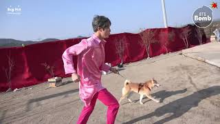 SUB INDO [BANGTAN BOMB] There's a Dog on the Set with BTS! - BTS (방탄소년단)