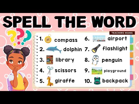 PRACTICE SPELLING | BASIC ENGLISH WORDS | EASY AND FUN SPELLING ACTIVITY FOR KIDS | TEACHING MAMA