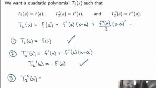 Math 114 - Video 12.3 - Taylor polynomials