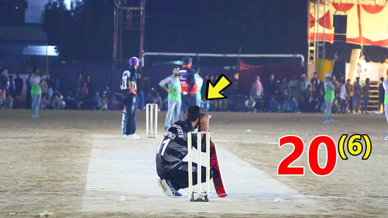 20 Runs Required Last 6 Ball Most Thrilling Match In The History Of ...