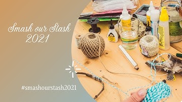 Smash Your Stash! Using Brads!  Making  a Mini Album Closure