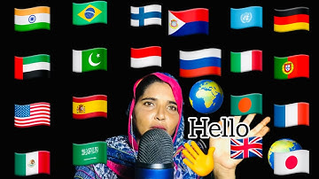 ASMR Different Language Hello 👋