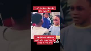 Orlando Brown with panda eyes