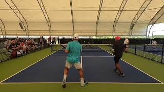 09/08/23 / Paddles at the Plex / Men's 5.0, 19+ / Gold / Braham, Varon -vs- Wells, Hamaguchi / Gm-1