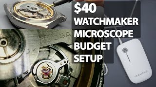 $40 Watchmaker Video Microscope Setup With Recording - Is It Good Enough?