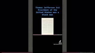 Thomas Jefferson 3rd President Of The United States Of America Was A Black Man