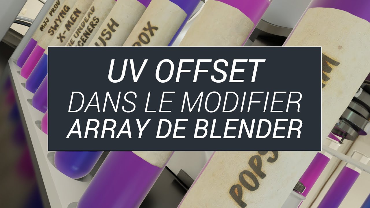 Cas d’utilisation de l’UV Offset du Modifier “Array” dans Blender - YouTube