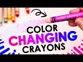 Color CHANGING Crayons - DO THEY WORK?!