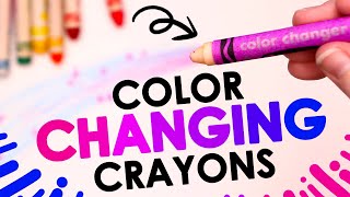 Color CHANGING Crayons - DO THEY WORK?! 