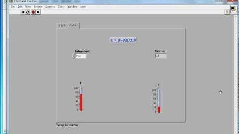 LabVIEW - Degree to Fahrenheit