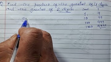 Find the product of the greatest of 4 digits of the greatest of 2 digits